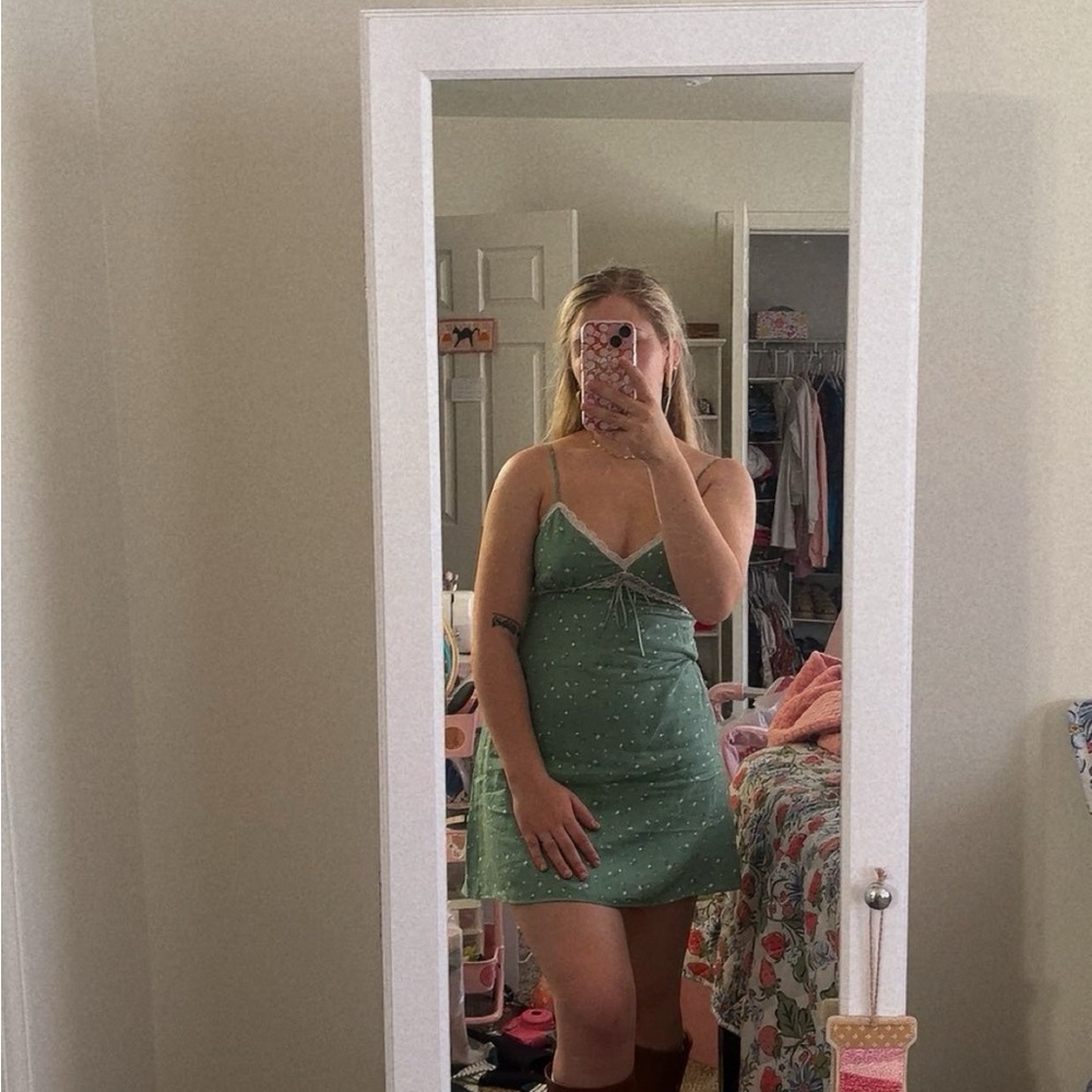 Hollister Mint Green Mini Dress